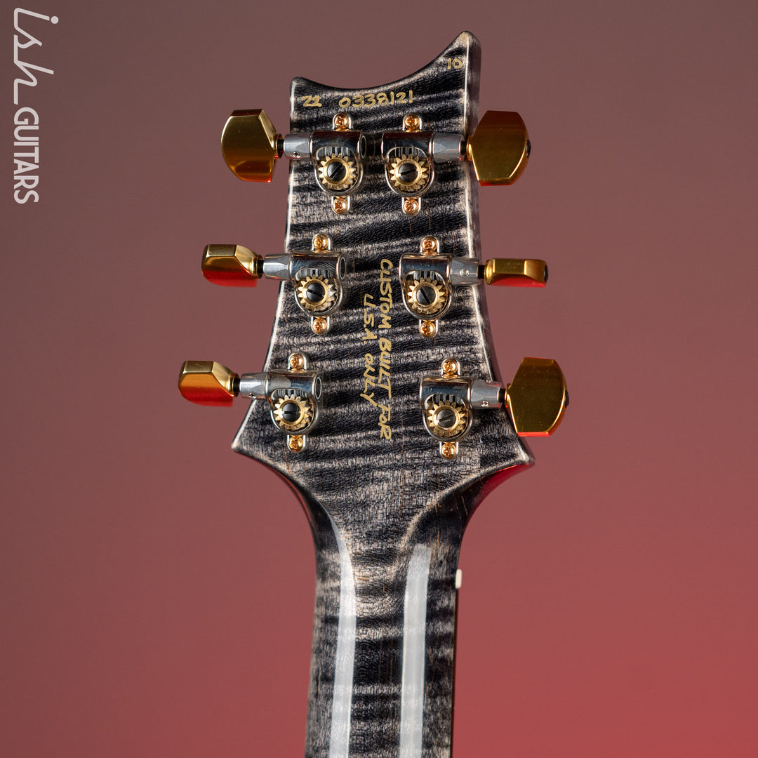 2022 PRS Wood Library Modern Eagle V 10 Top Quilt Charcoal Brazilian Rosewood
