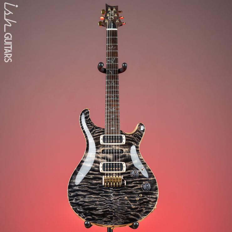 2022 PRS Wood Library Modern Eagle V 10 Top Quilt Charcoal Brazilian Rosewood