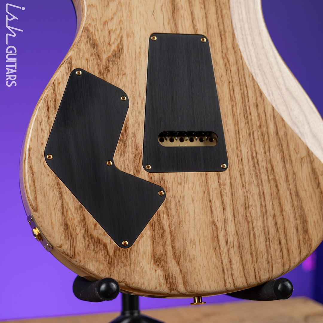 2022 PRS Wood Library Modern Eagle V 10-Top Quilt Jade Green Smoked Burst Wrap