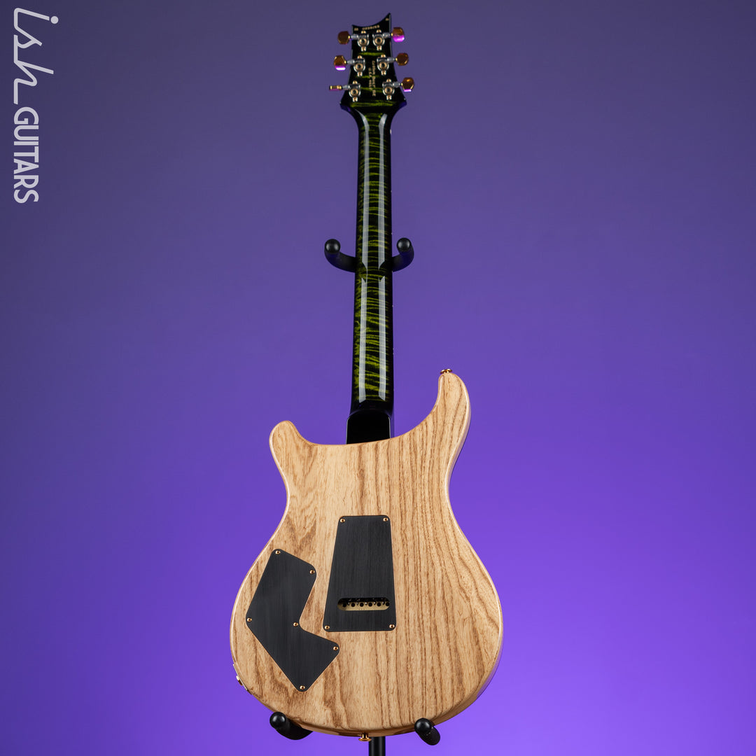 2022 PRS Wood Library Modern Eagle V 10-Top Quilt Jade Green Smoked Burst Wrap