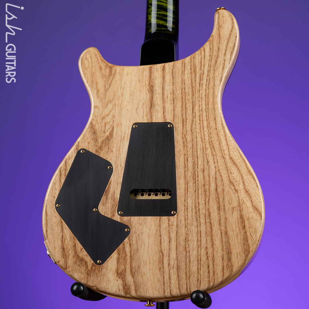 2022 PRS Wood Library Modern Eagle V 10-Top Quilt Jade Green Smoked Burst Wrap