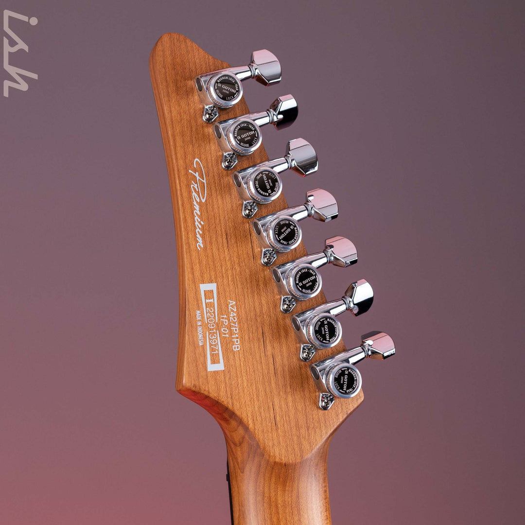 2024 Ibanez Premium AZ427P1PB 7-String Charcoal Black Burst