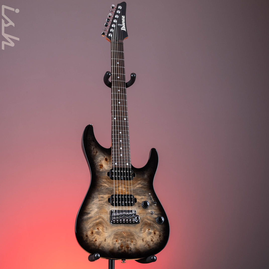 2024 Ibanez Premium AZ427P1PB 7-String Charcoal Black Burst