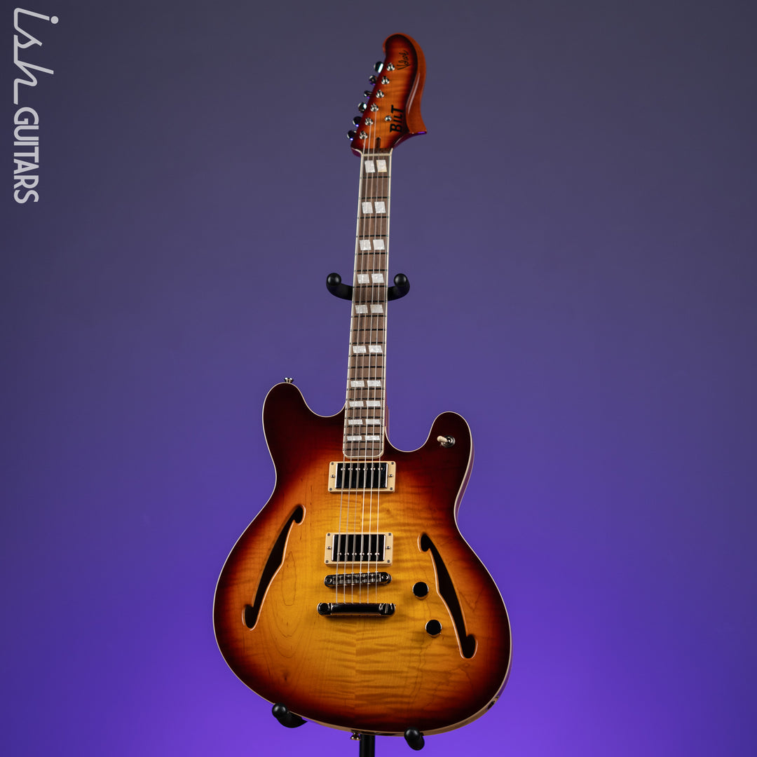 Bilt Volaré Electric Guitar Light Tobacco Burst
