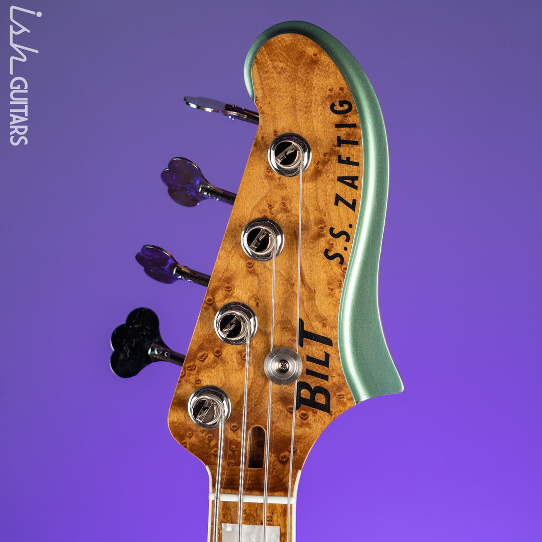 Bilt S.S. Zaftig 4-String Bass Guitar Ice Green Metallic