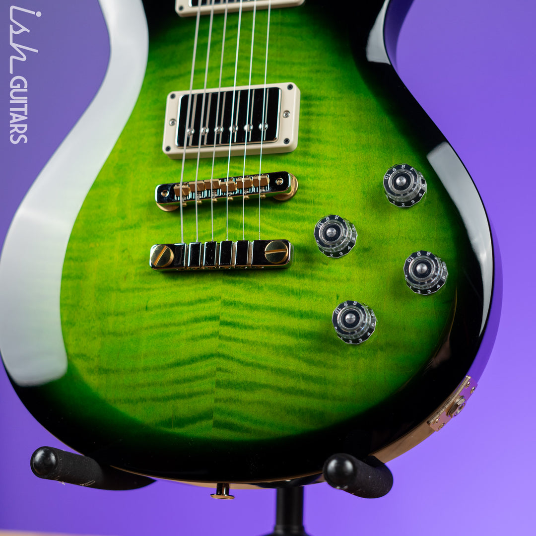 PRS S2 McCarty Singlecut 594 Emerald Green Black Wrap
