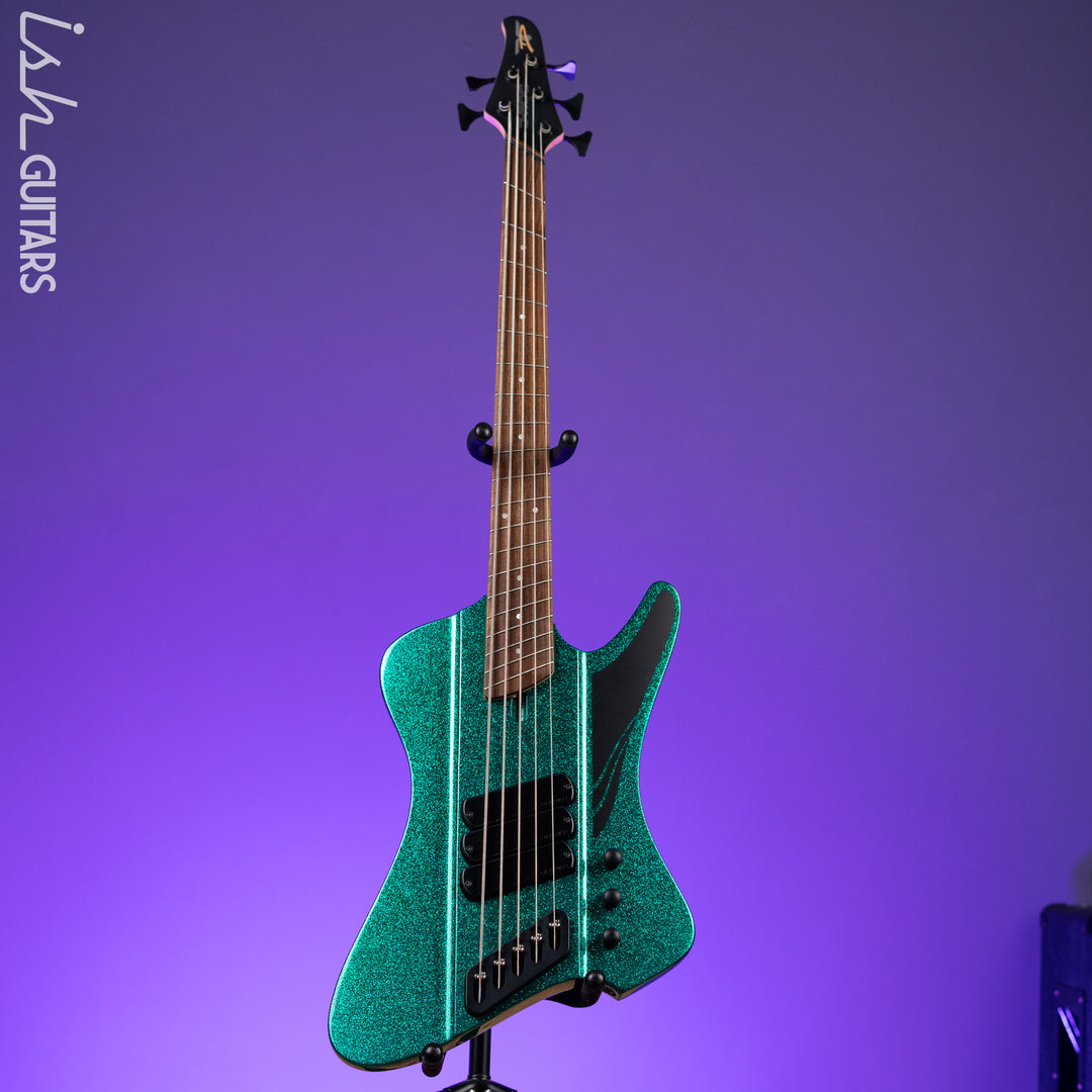 Dingwall D-Roc Standard 5-String Bass Aquamarine Metalflake Gloss