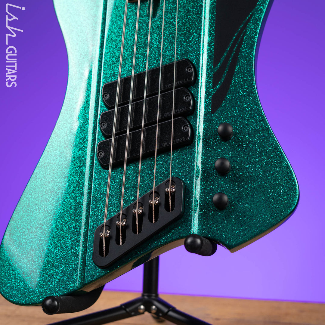 Dingwall D-Roc Standard 5-String Bass Aquamarine Metalflake Gloss