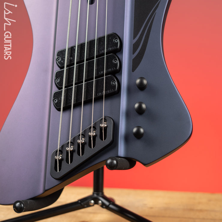Dingwall D-Roc Standard 5-String Bass Matte Blue to Purple Colorshift
