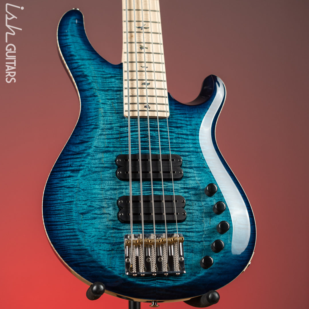 PRS Grainger 5-String Bass 10-Top Cobalt Blue