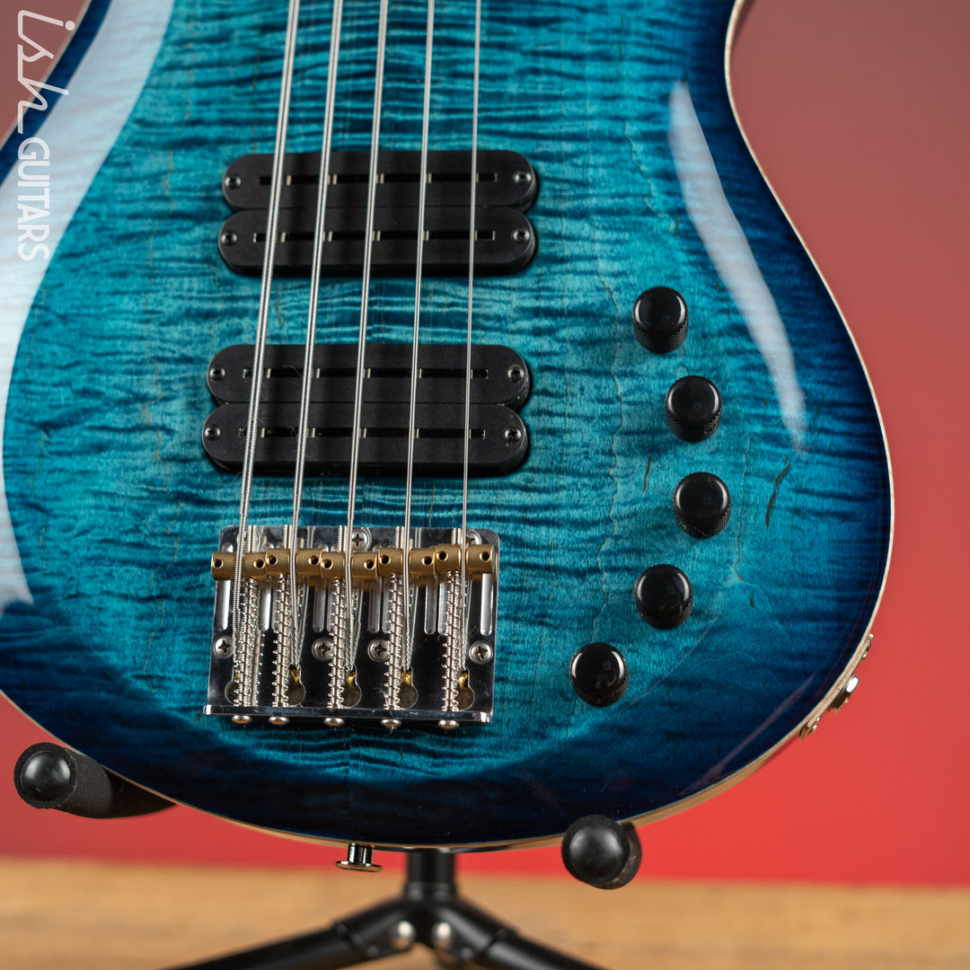 PRS Grainger 5-String Bass 10-Top Cobalt Blue
