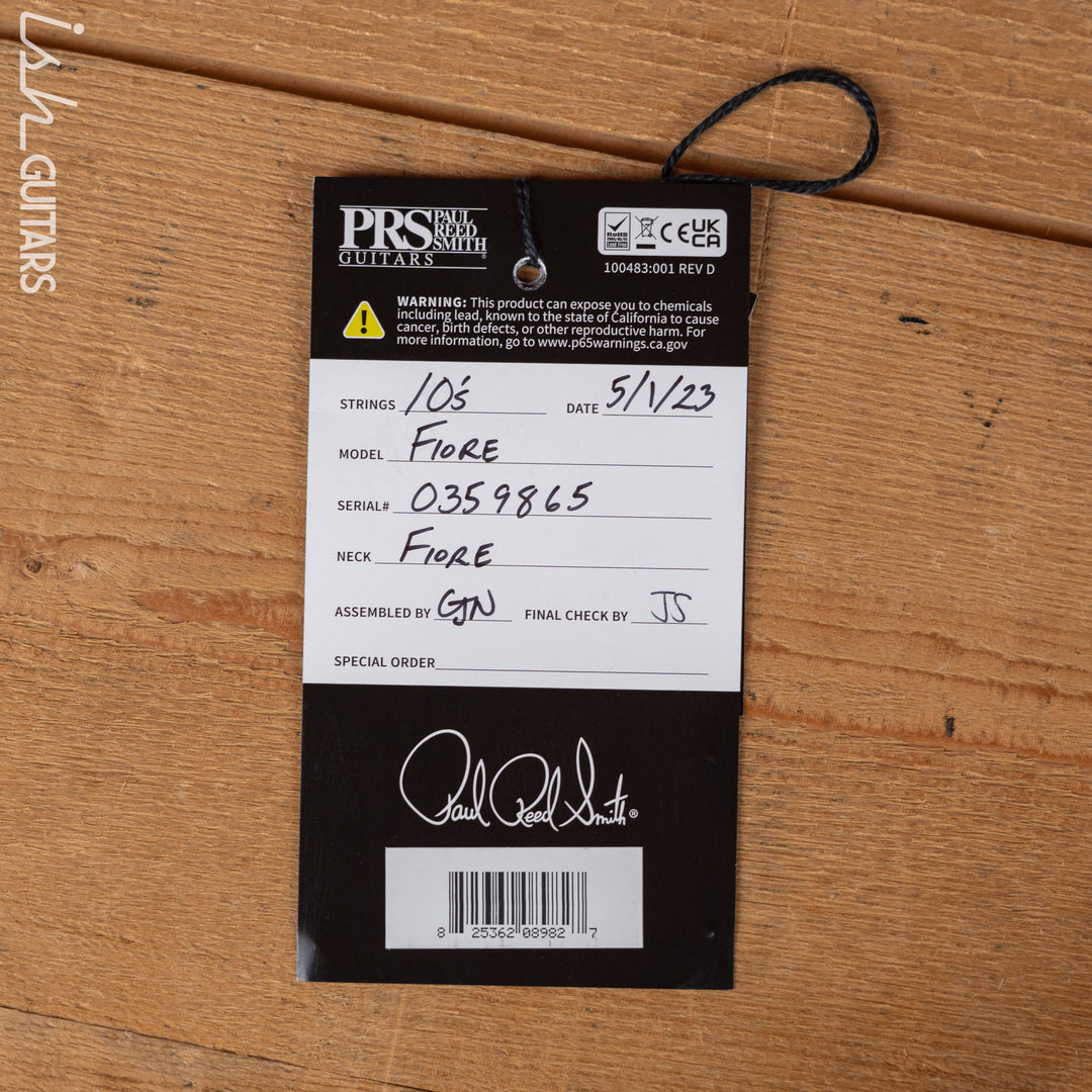 PRS Fiore Mark Lettieri Signature Guitar Black Iris
