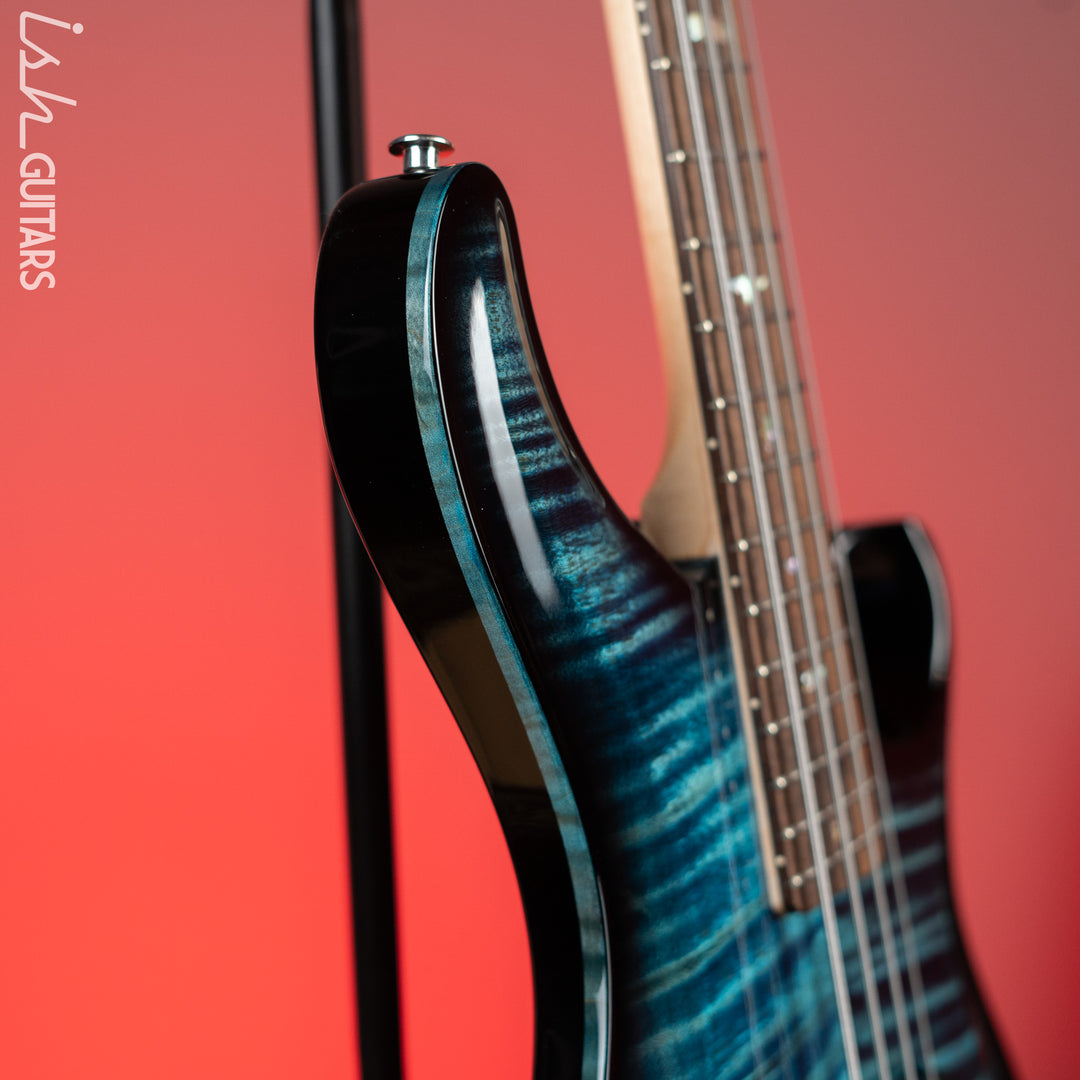 PRS Grainger 4 String Bass 10-Top Cobalt Smokeburst