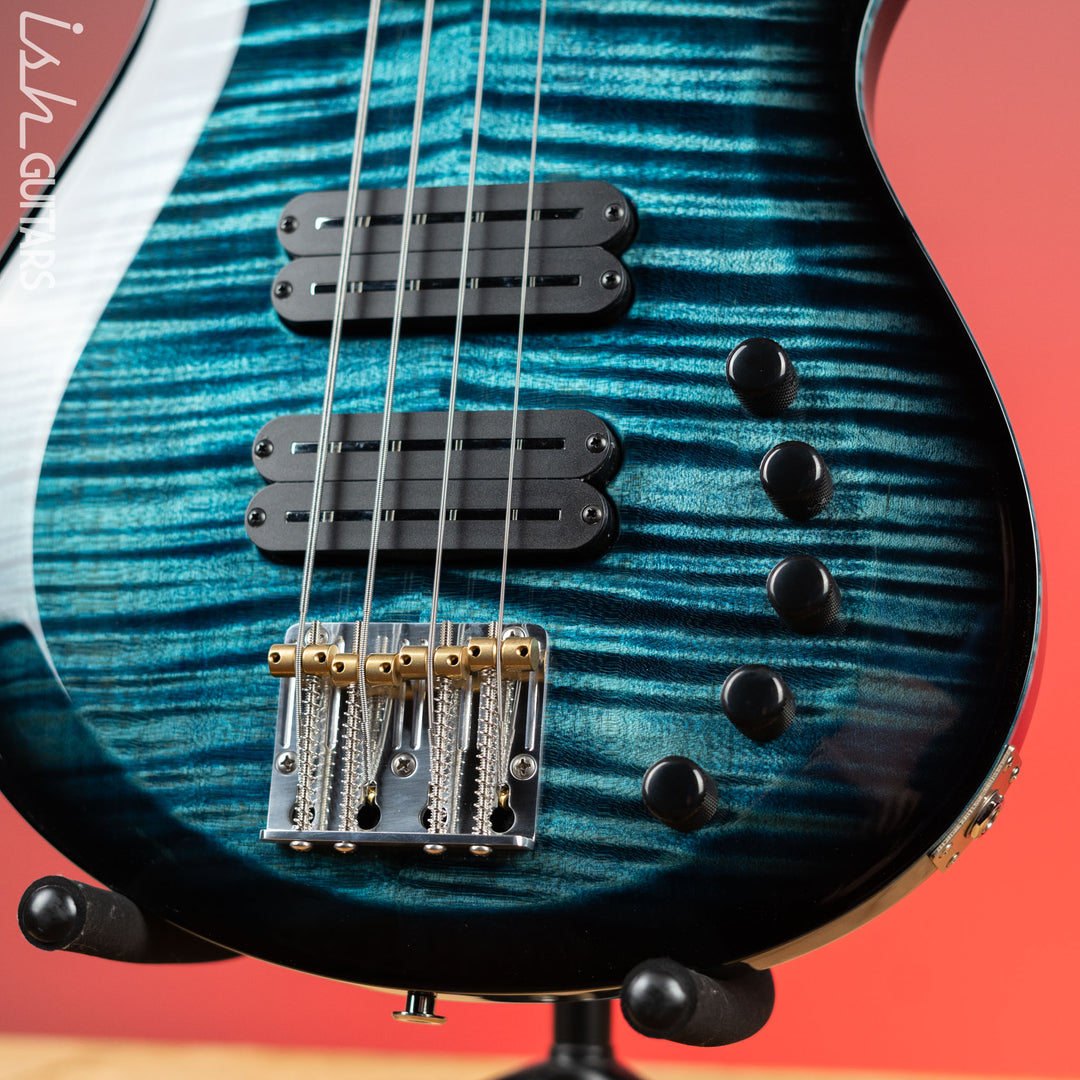 PRS Grainger 4 String Bass 10-Top Cobalt Smokeburst