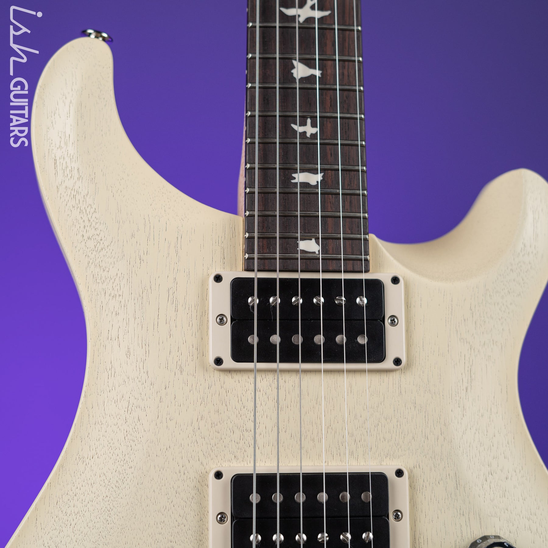 PRS CE 24 Standard Satin Nitro Electric Guitar Antique White – Ish Guitars