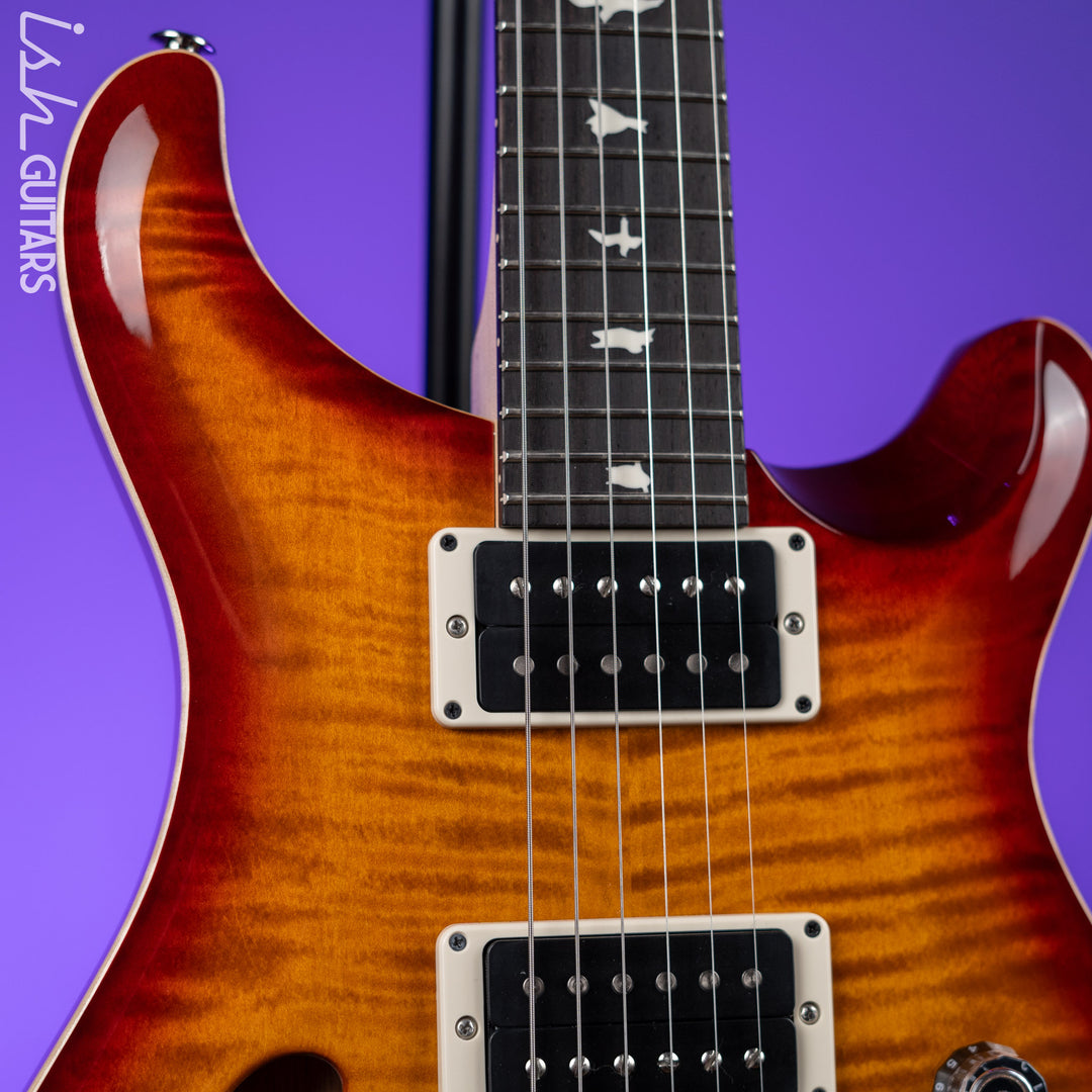 PRS CE 24 Semi-Hollow Dark Cherry Sunburst