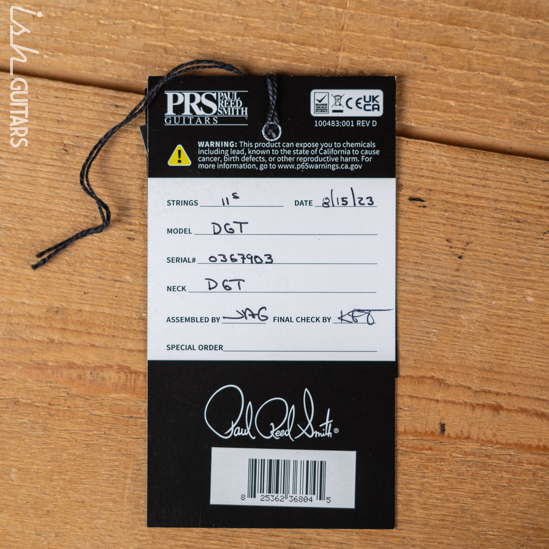 PRS DGT David Grissom Aquamarine