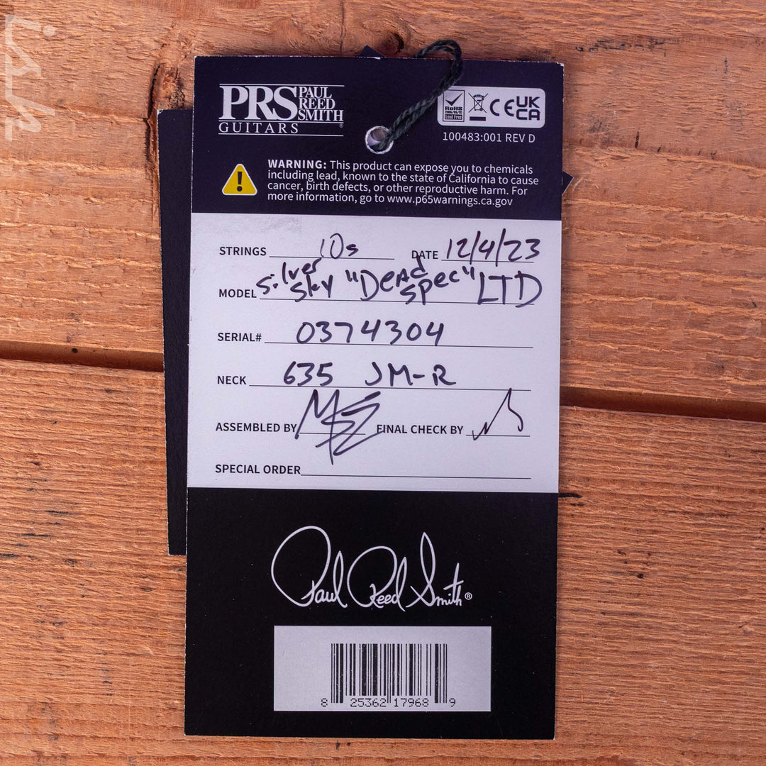 2023 PRS John Mayer Silver Sky "Dead Spec" Moc Sand