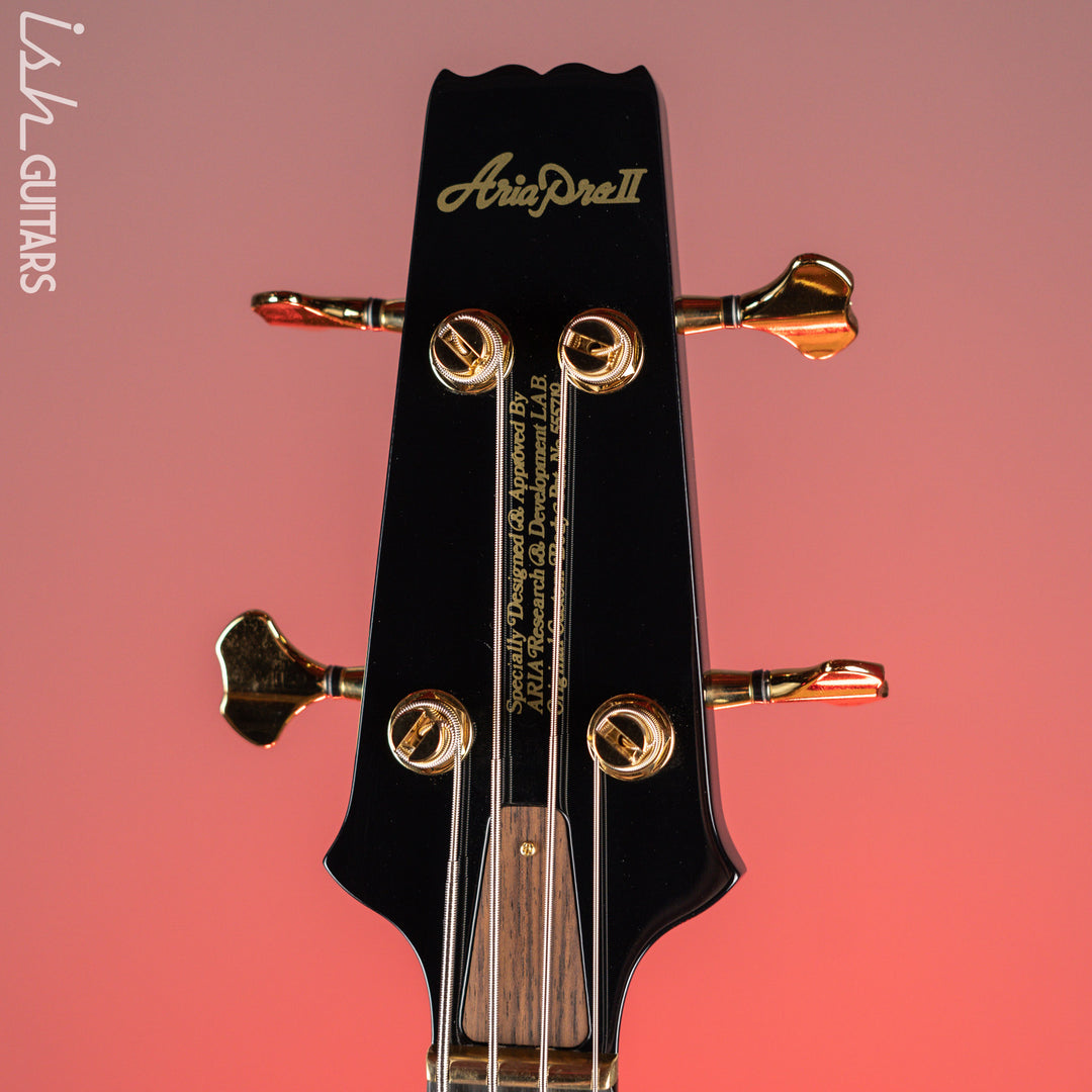 Aria SB-1000 4-String Bass Black NAMM Demo