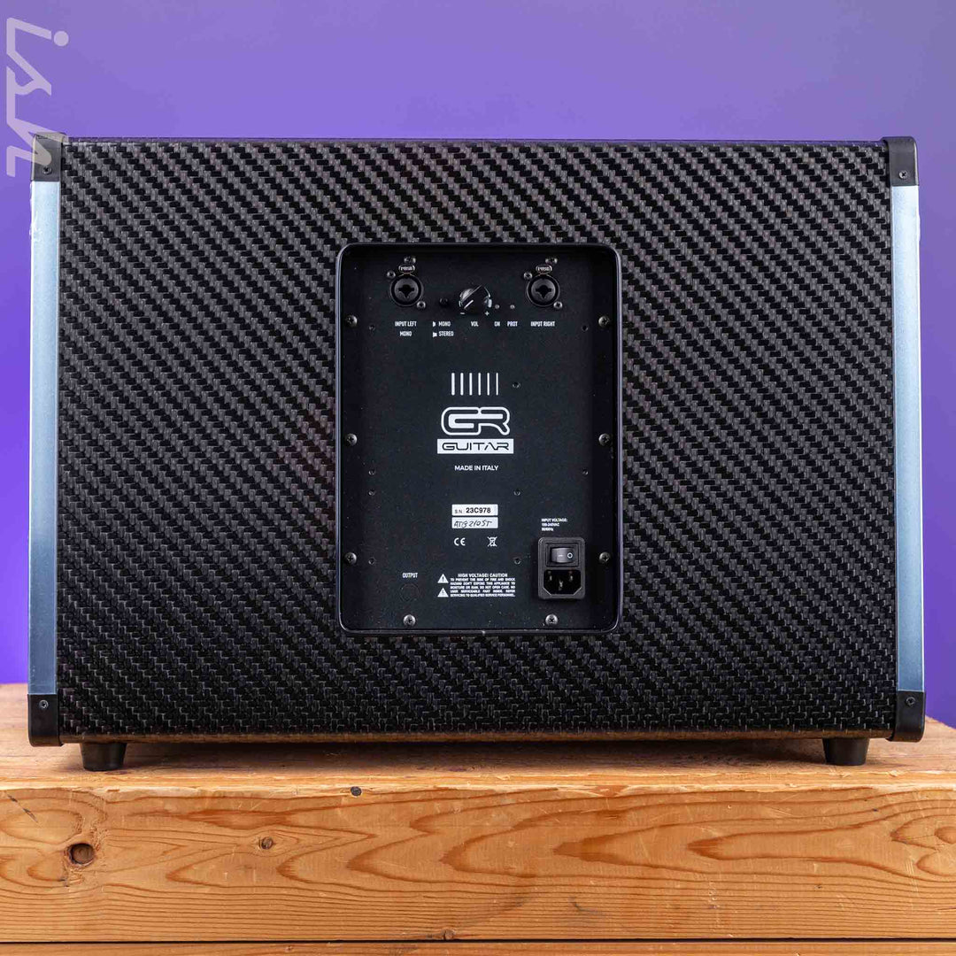 GR Audio AT G210A ST 600W 2x10" Active Guitar Cabinet Black Carbon Fiber