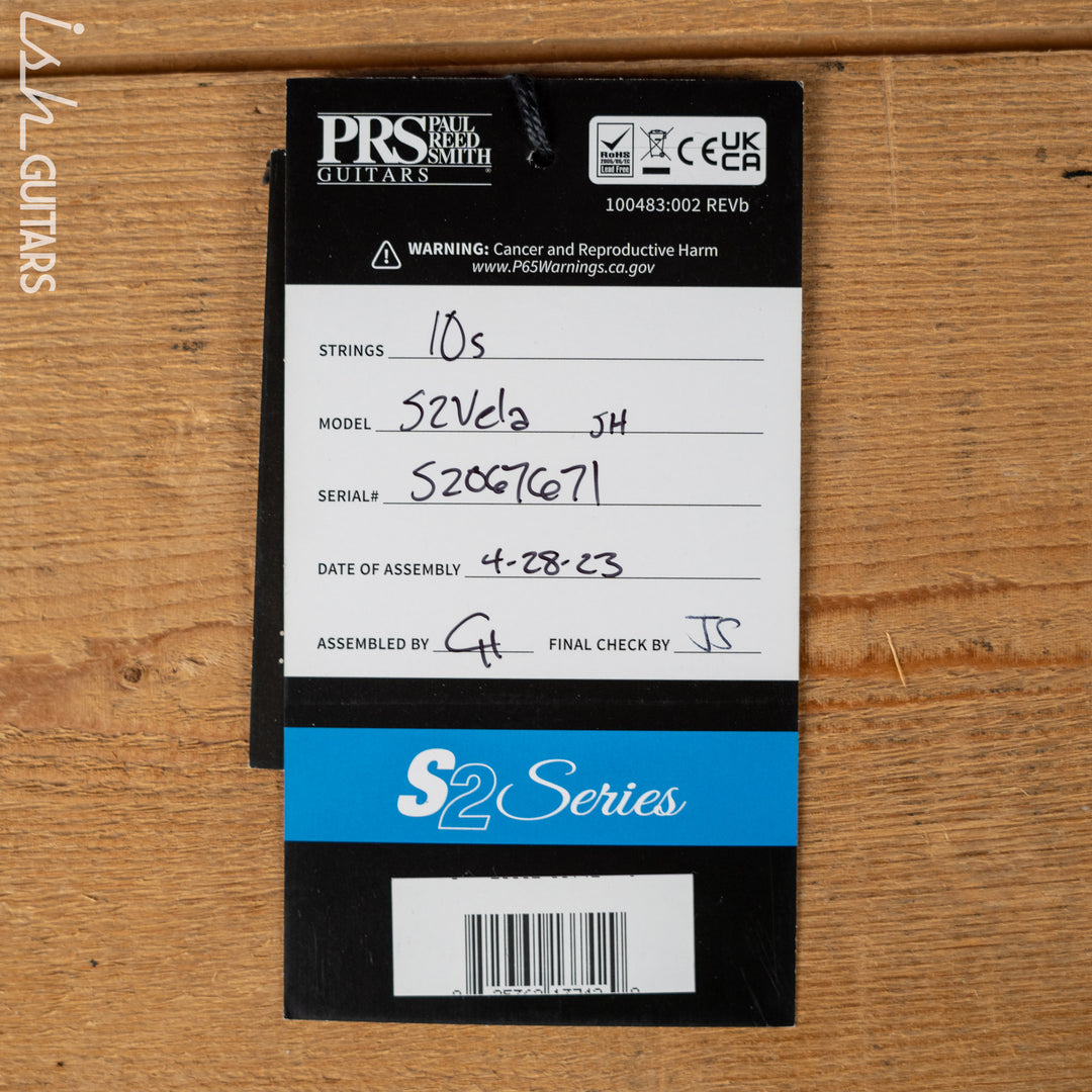 PRS S2 Vela Semi-Hollow Satin Vintage Cherry