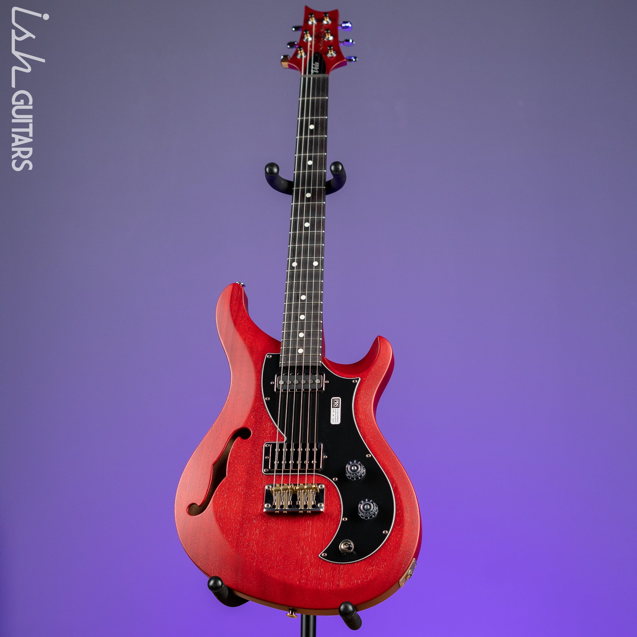 PRS S2 Vela Semi-Hollow Satin Vintage Cherry – Ish Guitars