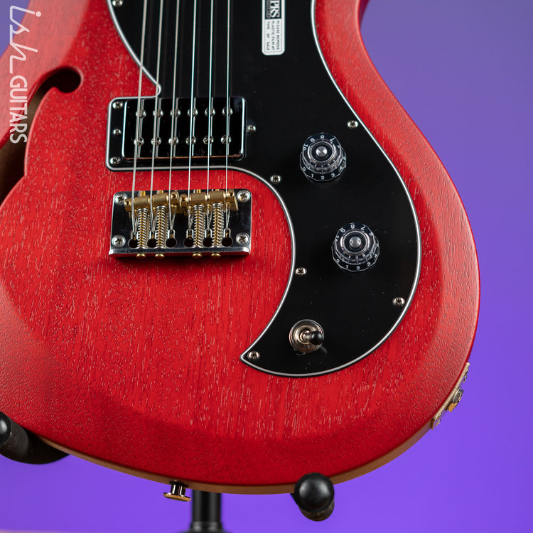 PRS S2 Vela Semi-Hollow Satin Vintage Cherry – Ish Guitars