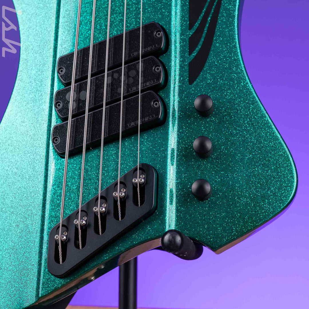 Dingwall D-Roc Standard 5-String Bass Gloss Metalflake Aquamarine