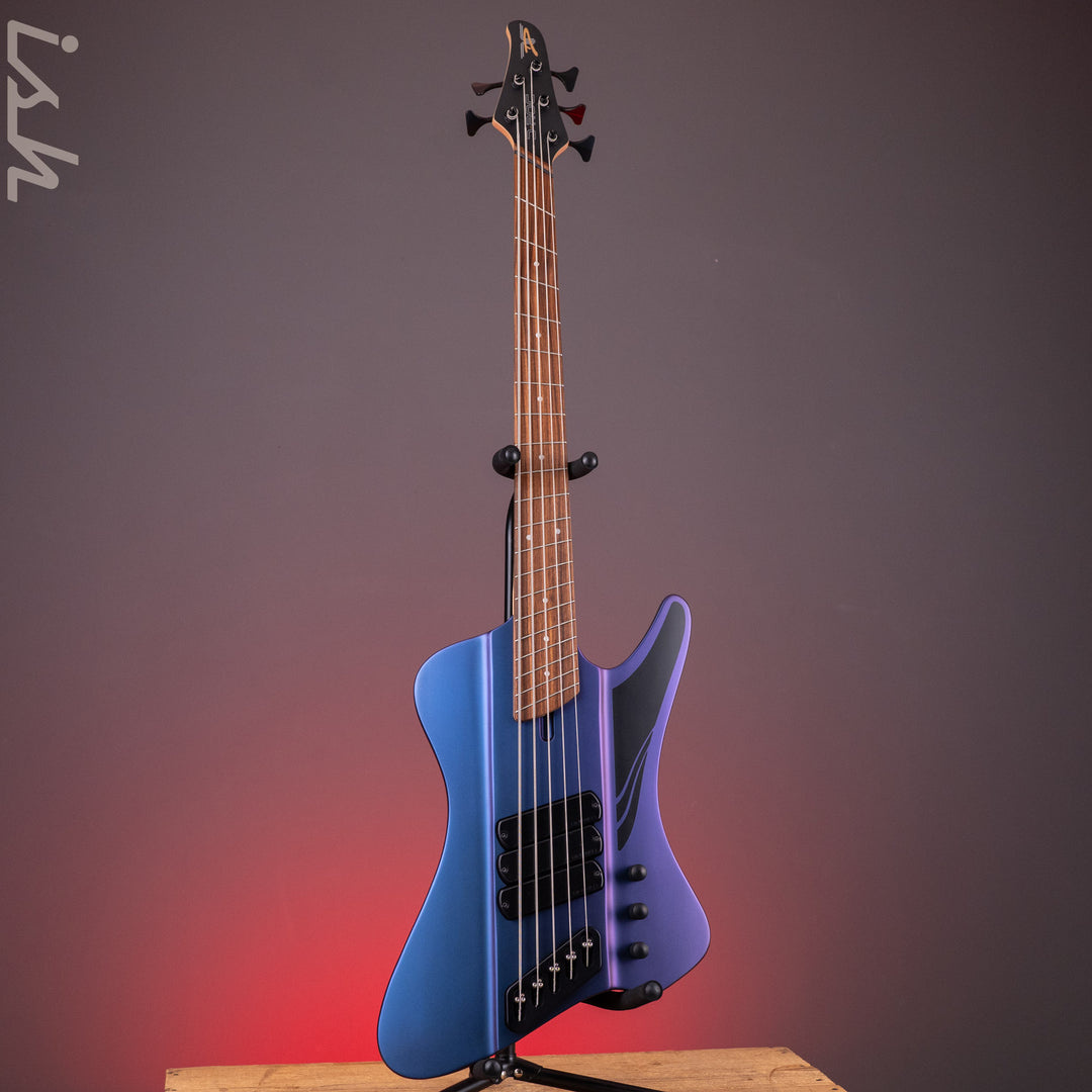 Dingwall D-Roc Standard 5-String Bass Matte Blue to Purple Colorshift B-Stock