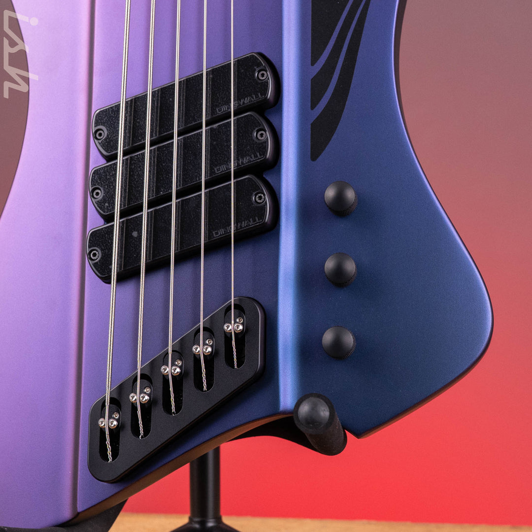 Dingwall D-Roc Standard 5-String Bass Matte Blue to Purple Colorshift B-Stock