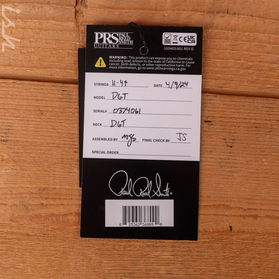 PRS DGT David Grissom Electric Guitar Blue Wrap Burst Demo