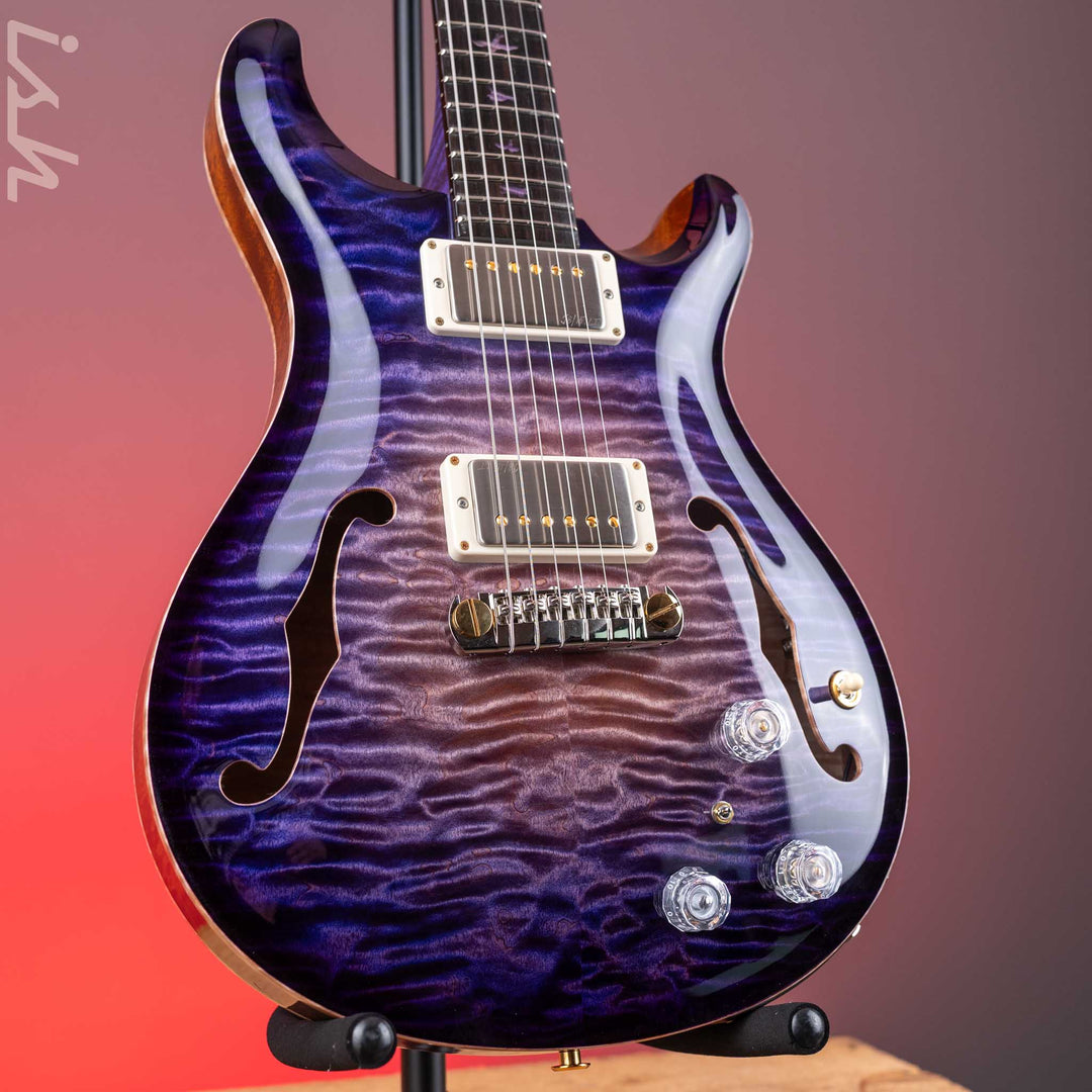2024 PRS Employee Beverly Fowler Hollowbody II 594 Piezo 1-Off Aqua Violet Smokeburst