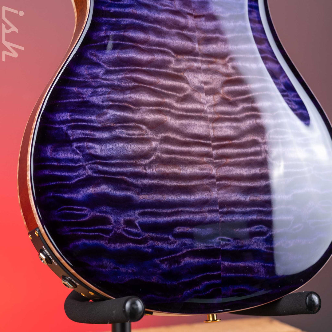 2024 PRS Employee Beverly Fowler Hollowbody II 594 Piezo 1-Off Aqua Violet Smokeburst