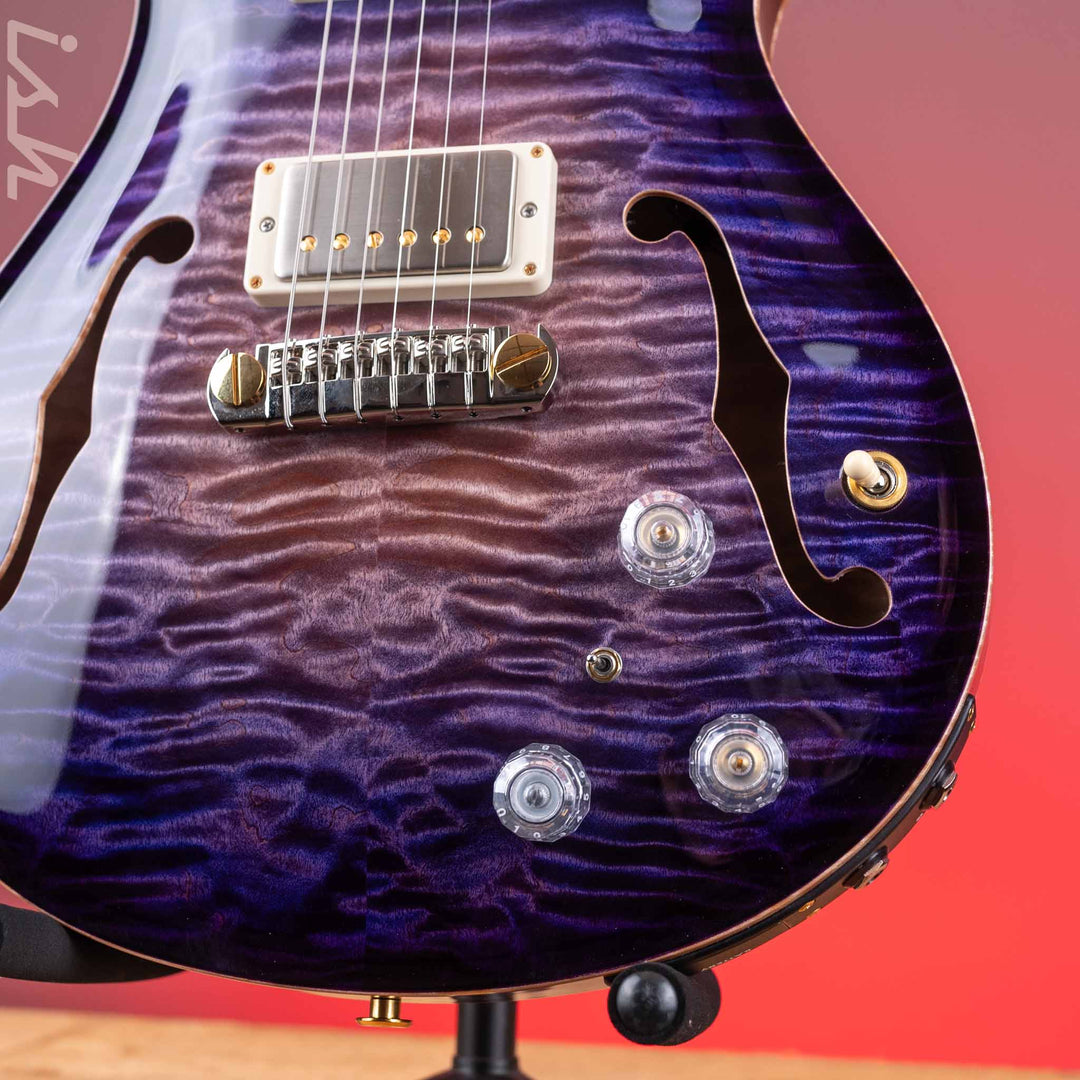 2024 PRS Employee Beverly Fowler Hollowbody II 594 Piezo 1-Off Aqua Violet Smokeburst