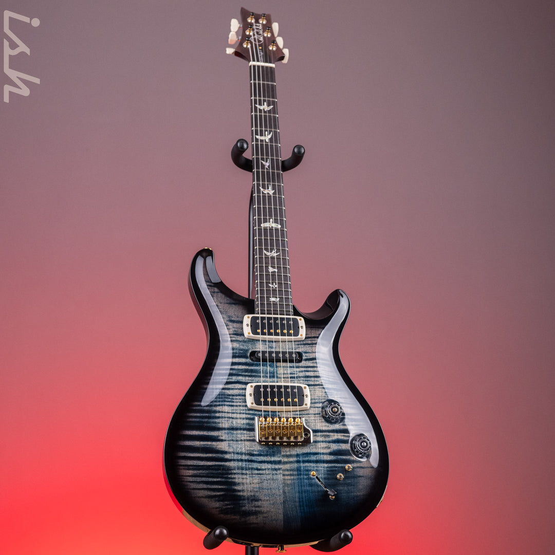 PRS Modern Eagle V 10-Top Faded Whale Blue w/ Black Wrap Burst Demo