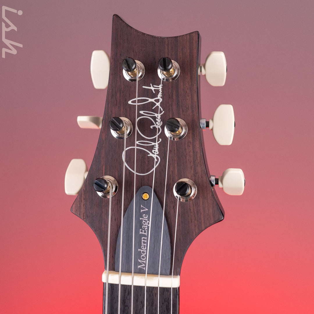 PRS Modern Eagle V 10-Top Faded Whale Blue w/ Black Wrap Burst Demo