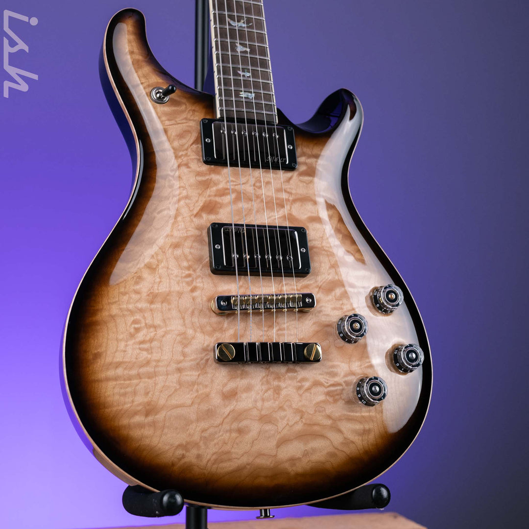 PRS McCarty 594 Wood Library 10-Top Natural w/ Black Smoked Wrap Burst