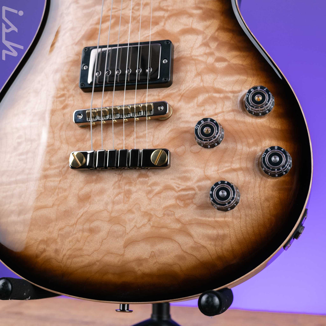 PRS McCarty 594 Wood Library 10-Top Natural w/ Black Smoked Wrap Burst