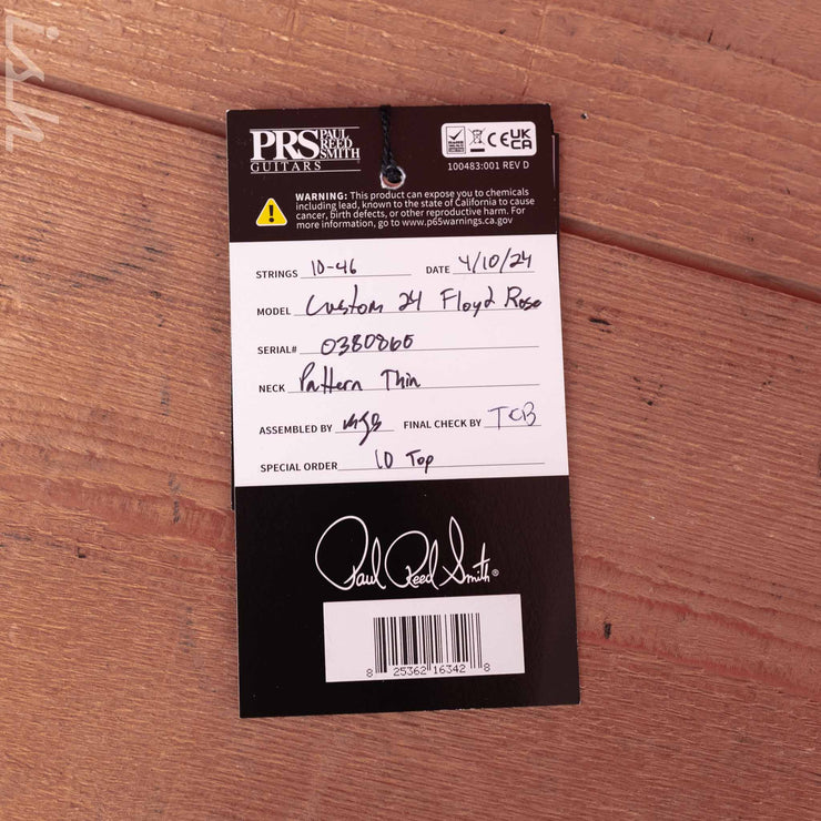 PRS Custom 24 Floyd Electric Guitar 10-Top Purple Mist