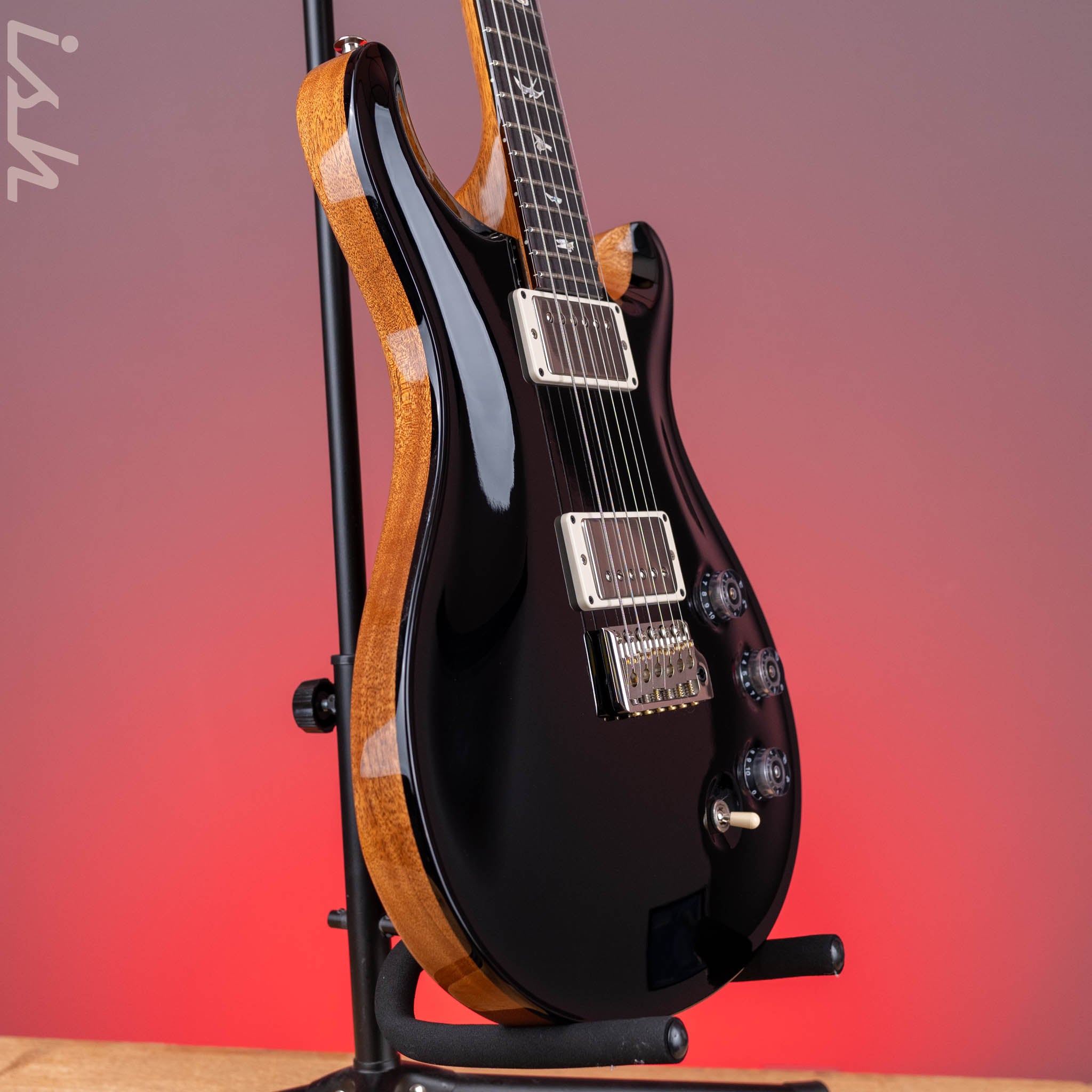 PRS DGT David Grissom Electric Guitar Black Top w/ Natural Back