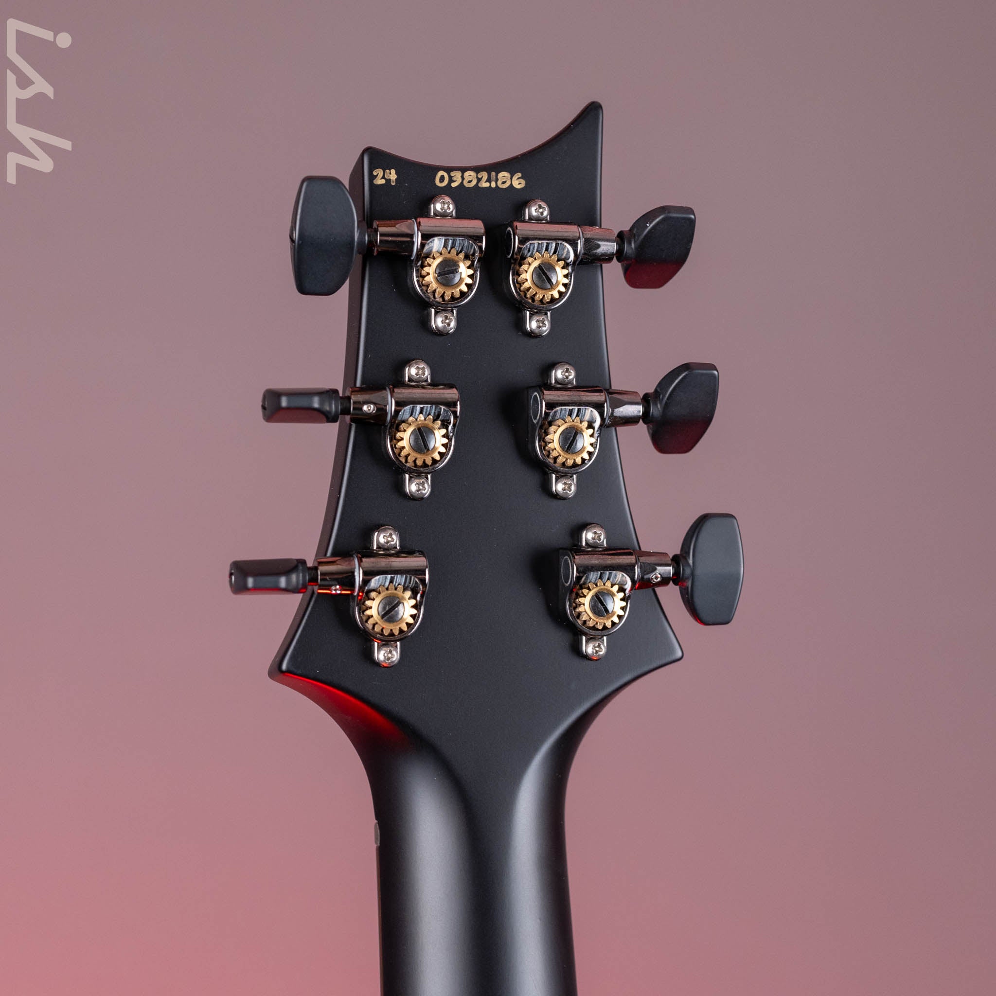 PRS Custom 24 Electric Guitar Black Satin – Ish Guitars