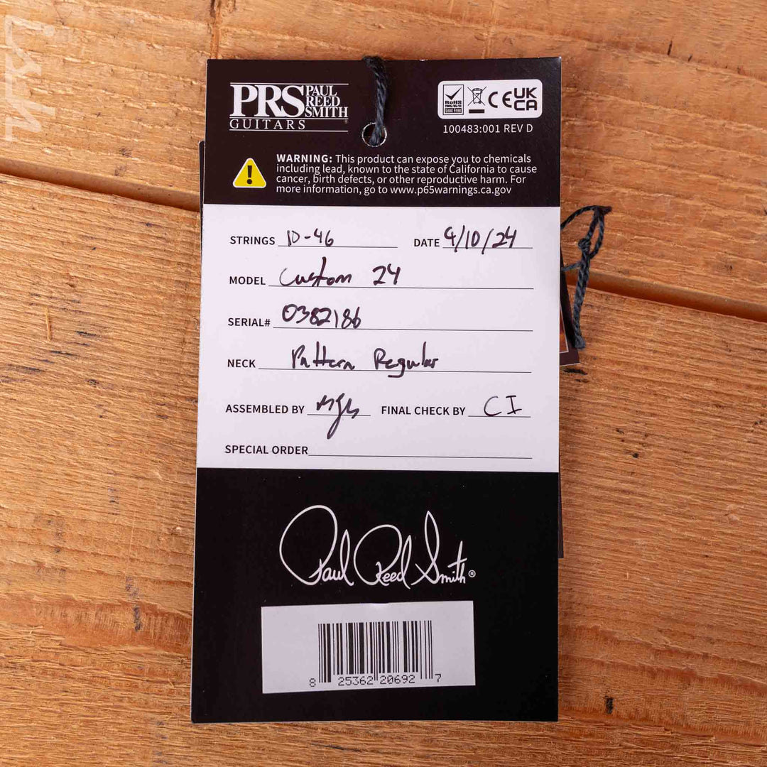 PRS Custom 24 Electric Guitar Black Satin
