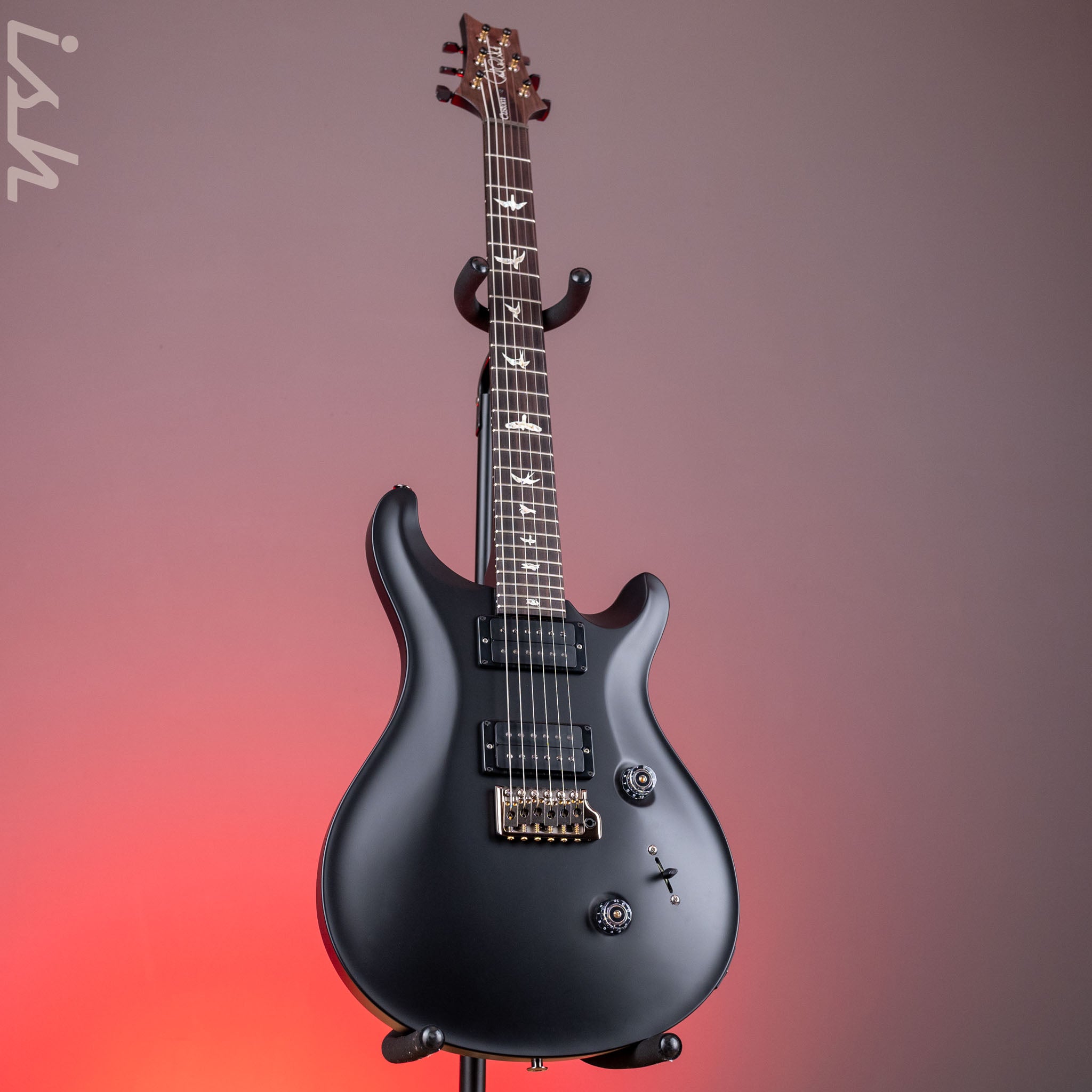 PRS Custom 24 Electric Guitar Black Satin – Ish Guitars