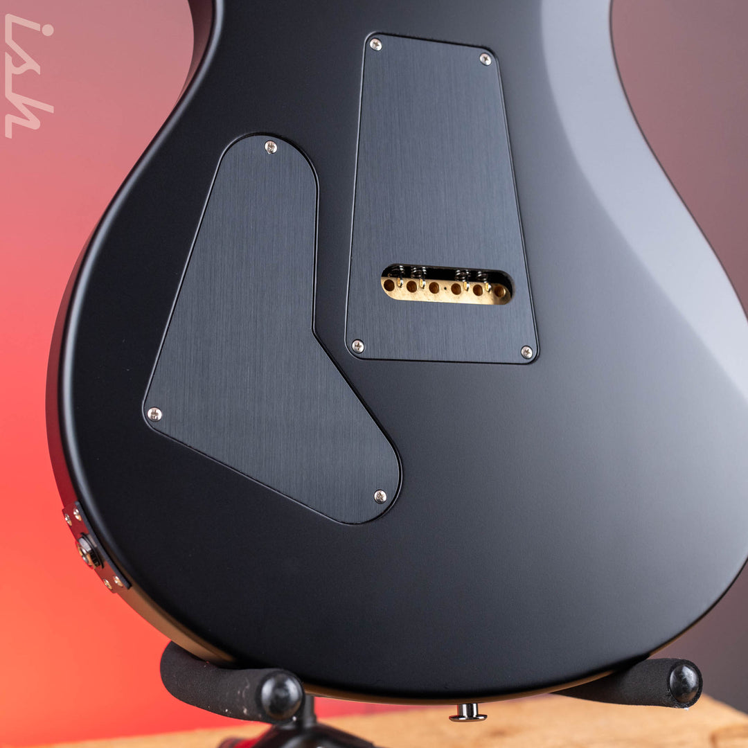PRS Custom 24 Electric Guitar Black Satin – Ish Guitars