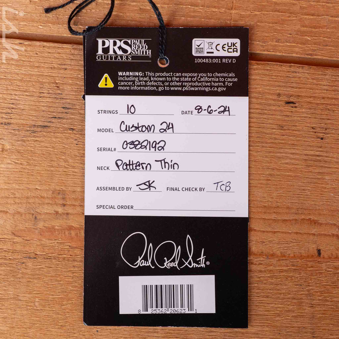 PRS Custom 24 10-Top Fatback - Indian Rosewood Fretboard