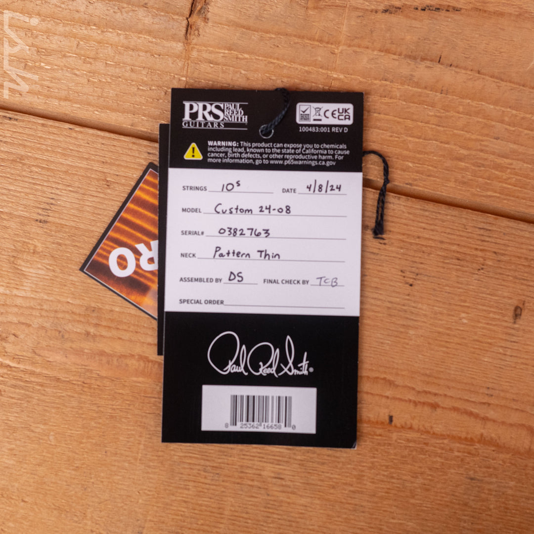 PRS Custom 24-08 Electric Guitar Grey Black