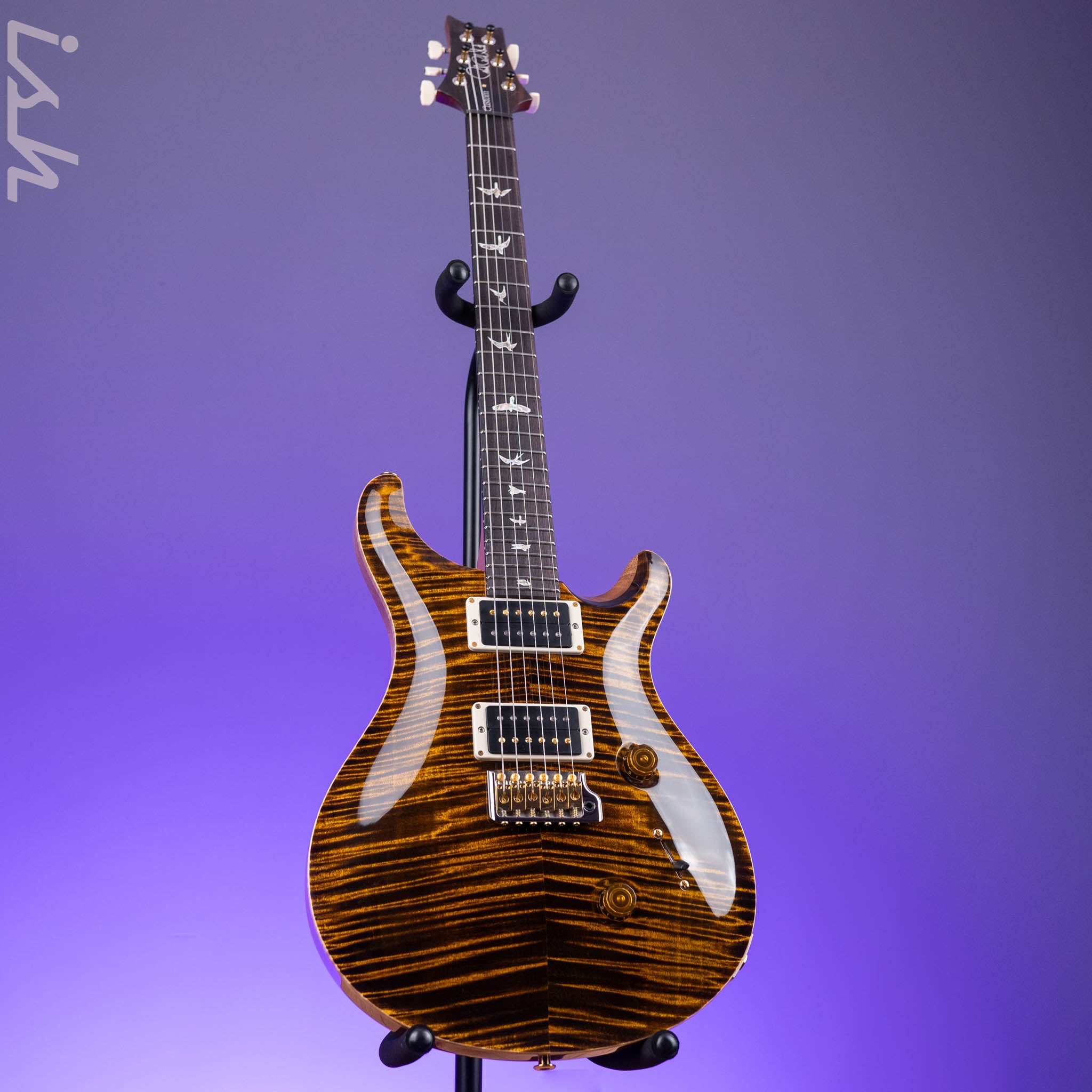 2024 PRS Custom 24 10-Top Electric Guitar Yellow Tiger – Ish Guitars