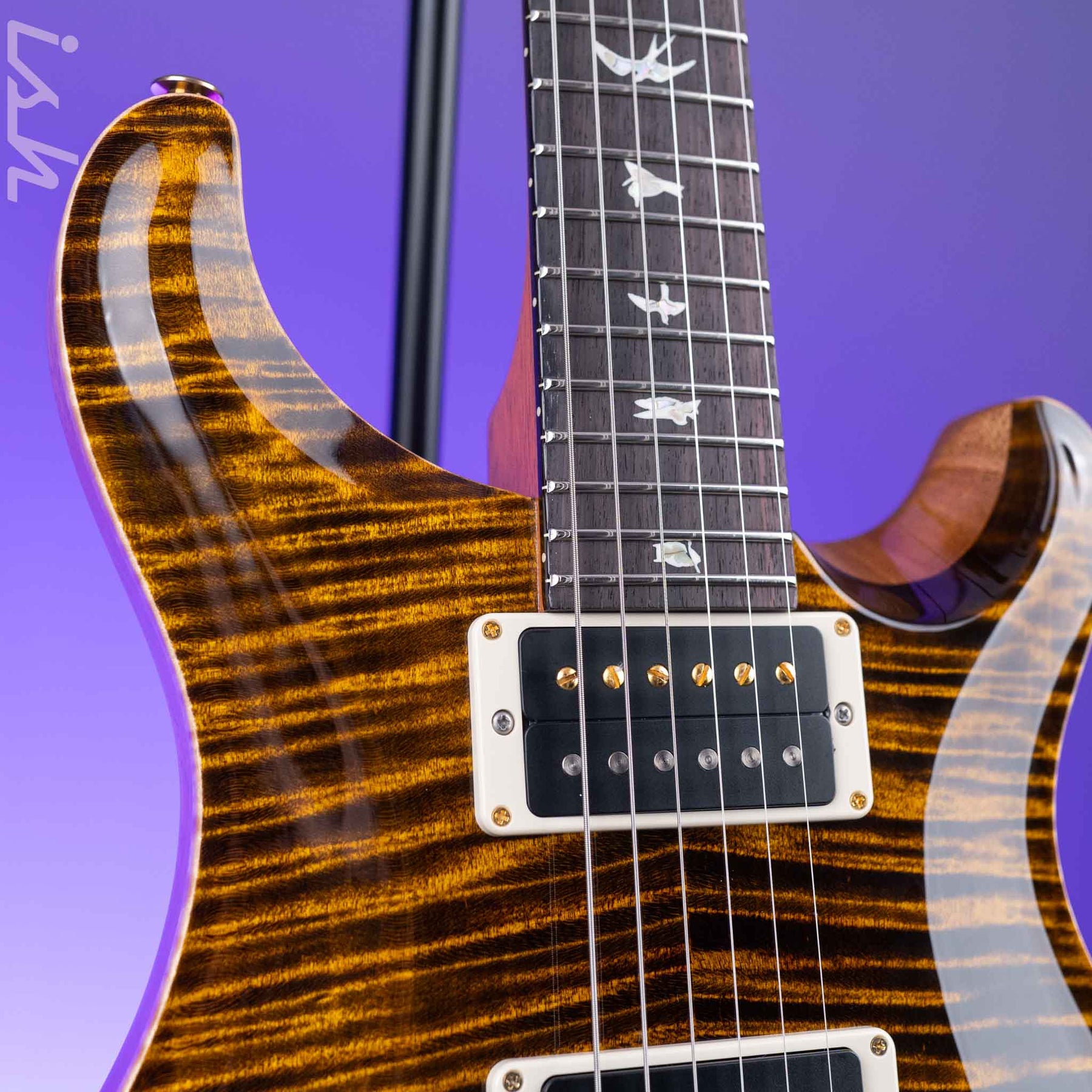 2024 PRS Custom 24 10-Top Electric Guitar Yellow Tiger – Ish Guitars