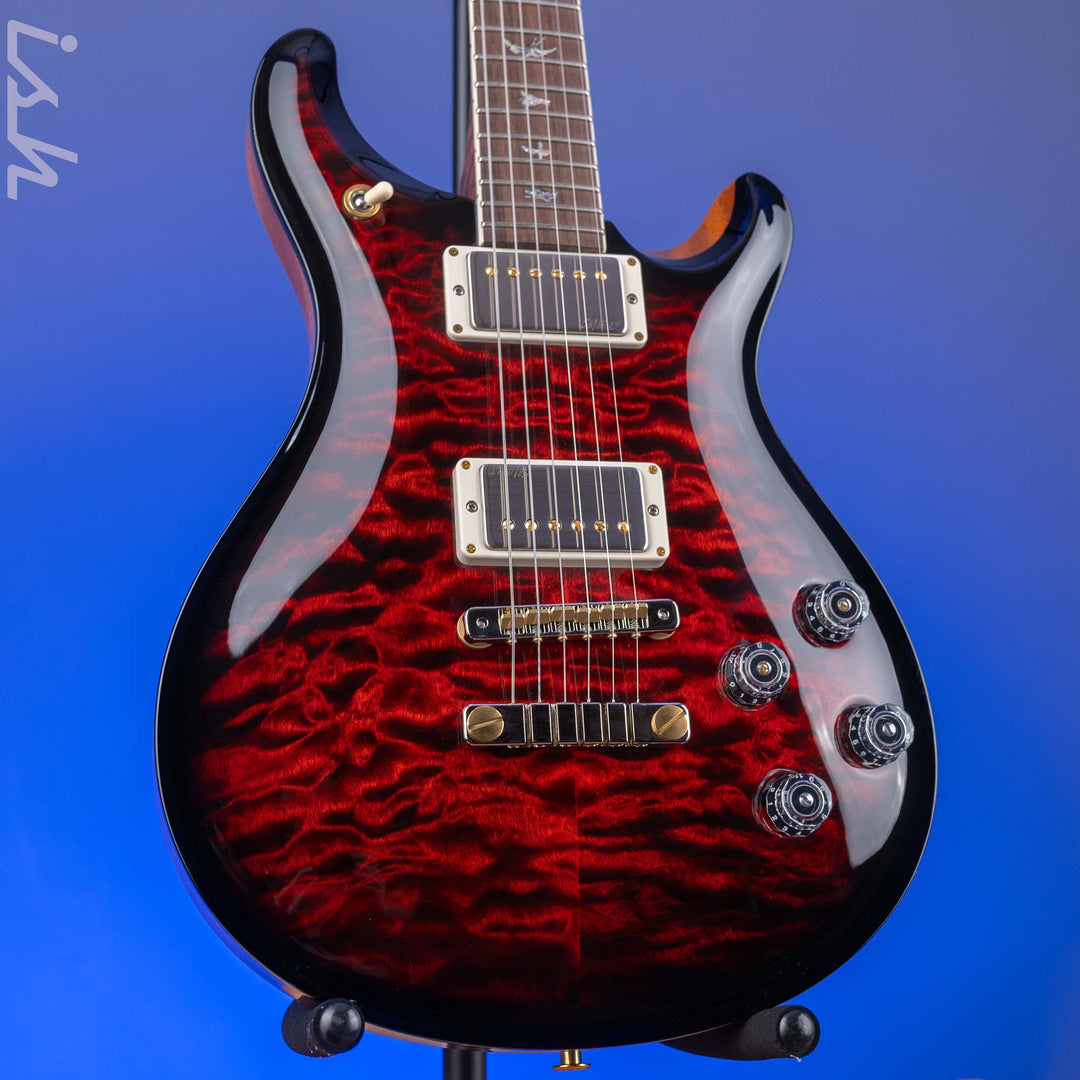 PRS Wood Library McCarty 594 Quilt 10-Top Brazilian Fire Red Burst
