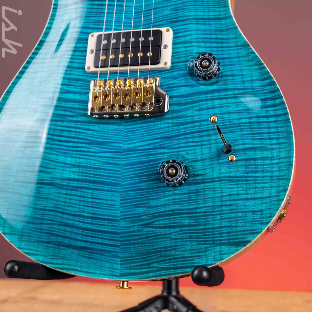 PRS Custom 24 10-Top Electric Guitar Carrol Blue Demo